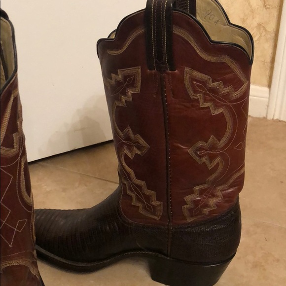 Custom made lizard cowboy western boots - Picture 6 of 8